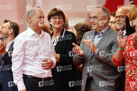 SPD-Wahlkampfveranstaltung mit Olaf Scholz in Köln