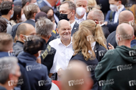 SPD-Wahlkampfveranstaltung mit Olaf Scholz in Köln