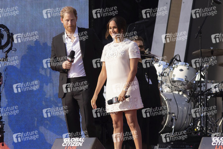 Prinz Harry und Herzogin Meghan Markle beim Global Citizen Live Event in New York