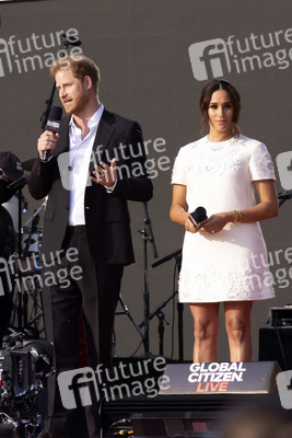 Prinz Harry und Herzogin Meghan Markle beim Global Citizen Live Event in New York