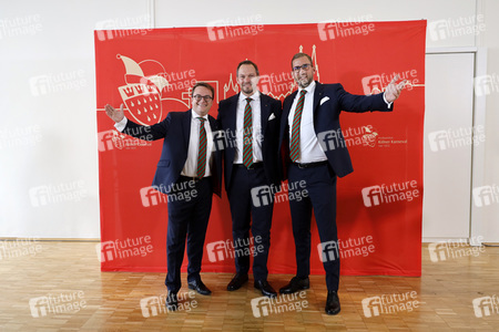 Pressekonferenz zur Vorstellung des designierten Dreigestirn 2022 in Köln