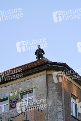 Demonstration gegen Räumung vom Wagencamp 'Köpi' in Berlin