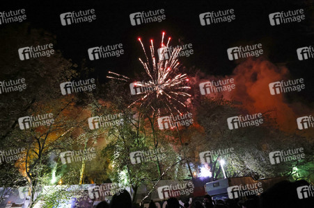 Demonstration gegen Räumung vom Wagencamp 'Köpi' in Berlin