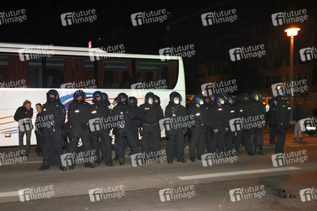 Demonstration gegen Räumung vom Wagencamp 'Köpi' in Berlin