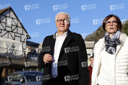 Frank-Walter Steinmeier besucht Flutgebiete in Rheinland-Pfalz