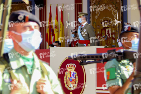Militärparade zum spanischen Nationalfeiertag in Madrid
