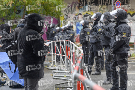 Räumung des Wagencamps 'Köpi' in Berlin