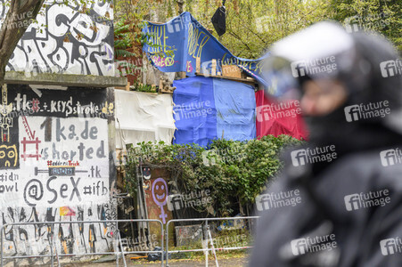 Räumung des Wagencamps 'Köpi' in Berlin