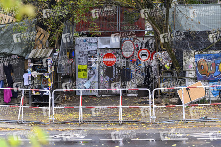 Räumung des Wagencamps 'Köpi' in Berlin