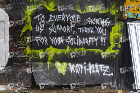 Räumung des Wagencamps 'Köpi' in Berlin