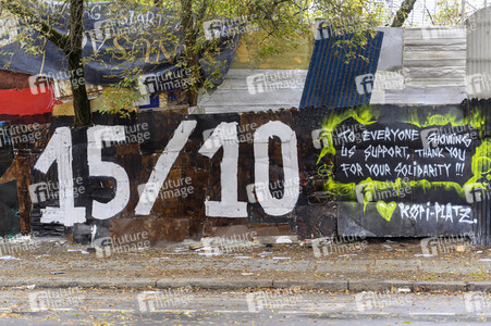 Räumung des Wagencamps 'Köpi' in Berlin