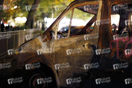 Demonstration gegen die Räumung des Wagencamps 'Köpi' in Berlin