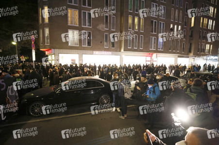 Demonstration gegen die Räumung des Wagencamps 'Köpi' in Berlin