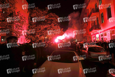 Demonstration gegen die Räumung des Wagencamps 'Köpi' in Berlin