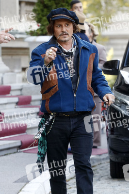 Präsident Aleksandar Vučić empfängt Johnny Depp in Belgrad