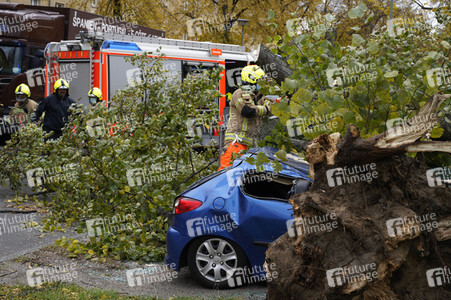 Sturmschäden durch Sturmtief Ignatz in Berlin