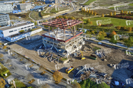 Baustelle Niederländischer Pavillon in Hannover