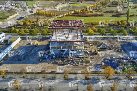 Baustelle Niederländischer Pavillon in Hannover