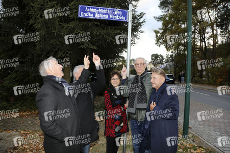 Einweihung des Achim-Mentzel-Weg in Cottbus