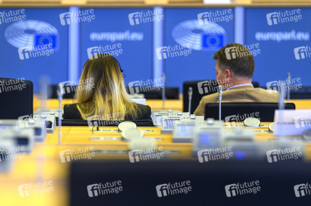 Sitzung im Europäischen Parlament in Brüssel