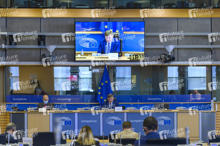 Sitzung im Europäischen Parlament in Brüssel