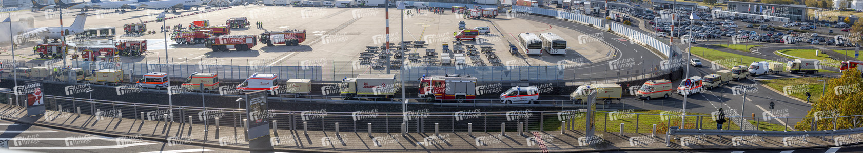 Notfallübung am Flughafen Köln/Bonn