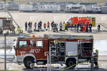 Notfallübung am Flughafen Köln/Bonn