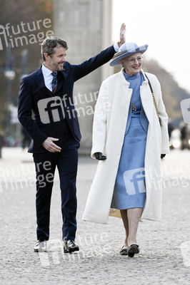 Fototermin mit Königin Margrethe II. von Dänemark und Kronprinz Frederik von Dänemark in Berlin