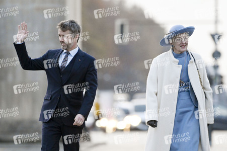 Fototermin mit Königin Margrethe II. von Dänemark und Kronprinz Frederik von Dänemark in Berlin