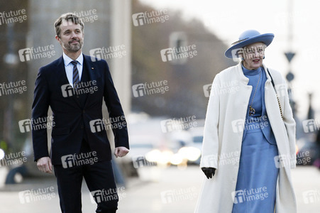 Fototermin mit Königin Margrethe II. von Dänemark und Kronprinz Frederik von Dänemark in Berlin