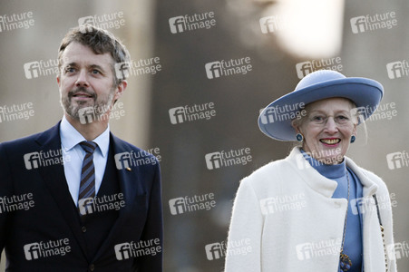 Fototermin mit Königin Margrethe II. von Dänemark und Kronprinz Frederik von Dänemark in Berlin