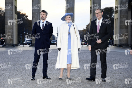 Fototermin mit Königin Margrethe II. von Dänemark und Kronprinz Frederik von Dänemark in Berlin