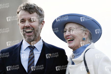 Fototermin mit Königin Margrethe II. von Dänemark und Kronprinz Frederik von Dänemark in Berlin