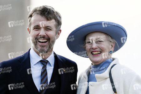 Fototermin mit Königin Margrethe II. von Dänemark und Kronprinz Frederik von Dänemark in Berlin