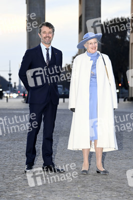 Fototermin mit Königin Margrethe II. von Dänemark und Kronprinz Frederik von Dänemark in Berlin