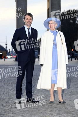 Fototermin mit Königin Margrethe II. von Dänemark und Kronprinz Frederik von Dänemark in Berlin