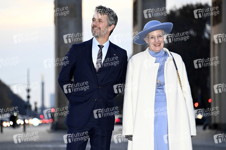 Fototermin mit Königin Margrethe II. von Dänemark und Kronprinz Frederik von Dänemark in Berlin