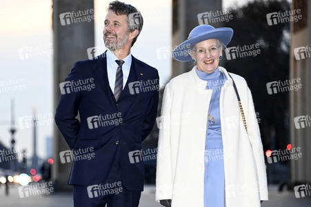 Fototermin mit Königin Margrethe II. von Dänemark und Kronprinz Frederik von Dänemark in Berlin