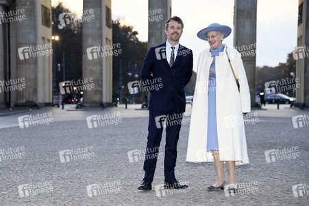 Fototermin mit Königin Margrethe II. von Dänemark und Kronprinz Frederik von Dänemark in Berlin