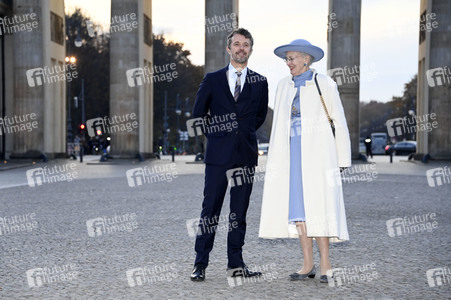 Fototermin mit Königin Margrethe II. von Dänemark und Kronprinz Frederik von Dänemark in Berlin