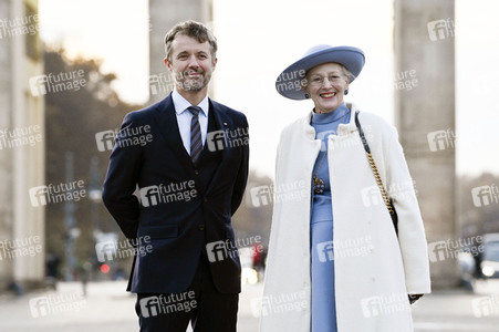 Fototermin mit Königin Margrethe II. von Dänemark und Kronprinz Frederik von Dänemark in Berlin