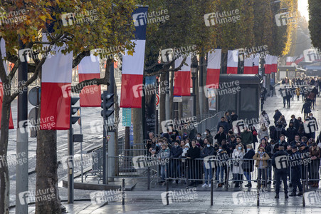 103. Jahrfeier des Waffenstillstands von 1918 in Paris