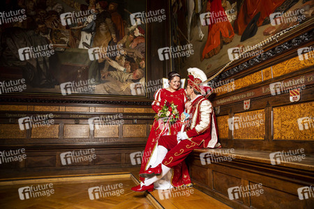 Photoshooting mit den Karnevalsprinzenpaaren in Erfurt