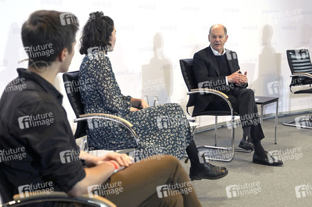 Treffen von Olaf Scholz mit Klimaaktivisten in Berlin