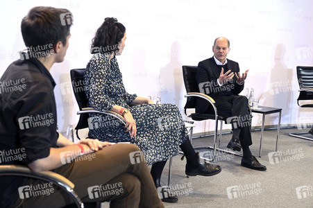 Treffen von Olaf Scholz mit Klimaaktivisten in Berlin