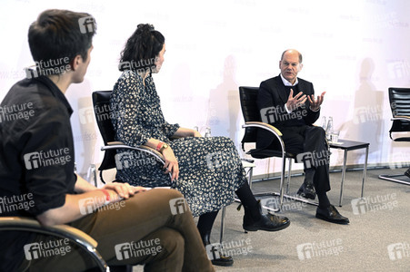 Treffen von Olaf Scholz mit Klimaaktivisten in Berlin