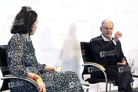 Treffen von Olaf Scholz mit Klimaaktivisten in Berlin