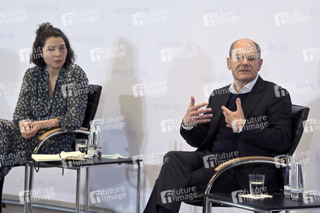 Treffen von Olaf Scholz mit Klimaaktivisten in Berlin