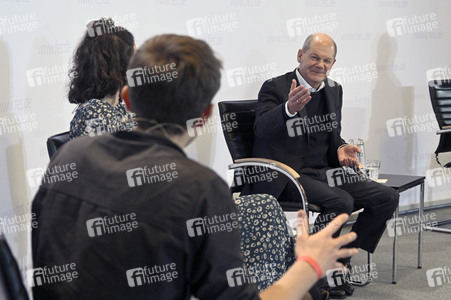 Treffen von Olaf Scholz mit Klimaaktivisten in Berlin
