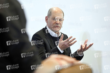 Treffen von Olaf Scholz mit Klimaaktivisten in Berlin
